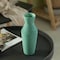 Uniquewise 10" H Decorative Ceramic Round Sharp Concaved Top Vase Centerpiece Table Vase Green, Large QI004346.L - alternate 3